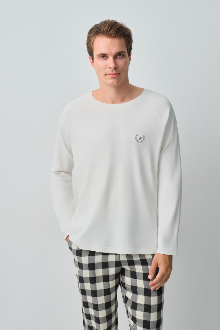 Black Print George Men Pyjamas Set
