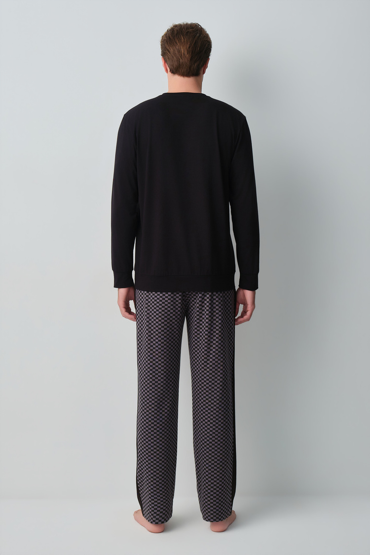 Antracite Print Skate Men Pyjamas Set