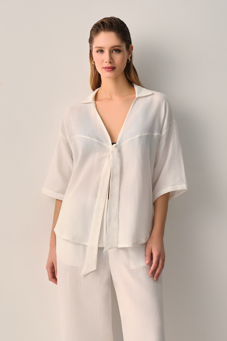 Ekru Jasmine Kimono