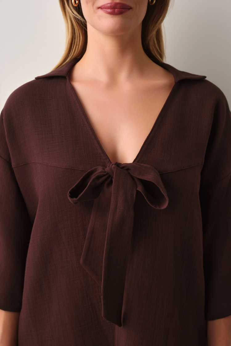 Kahverengi Jasmine Kimono