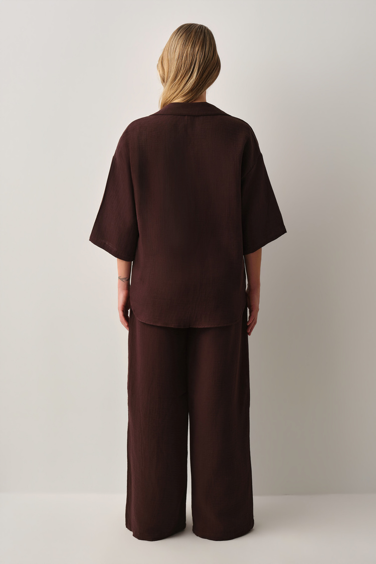 Kahverengi Jasmine Kimono