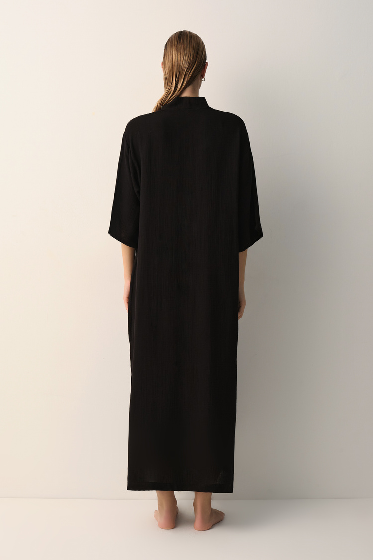 Siyah Otto Kimono