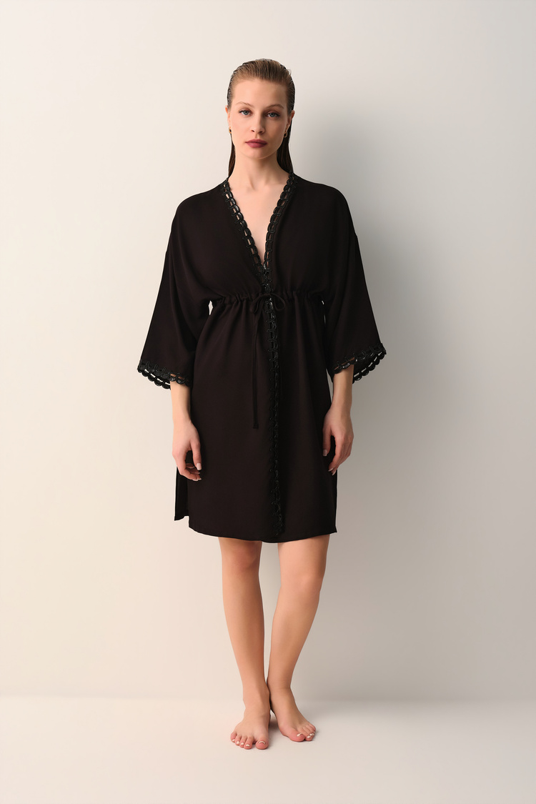 Siyah Diana Kaftan