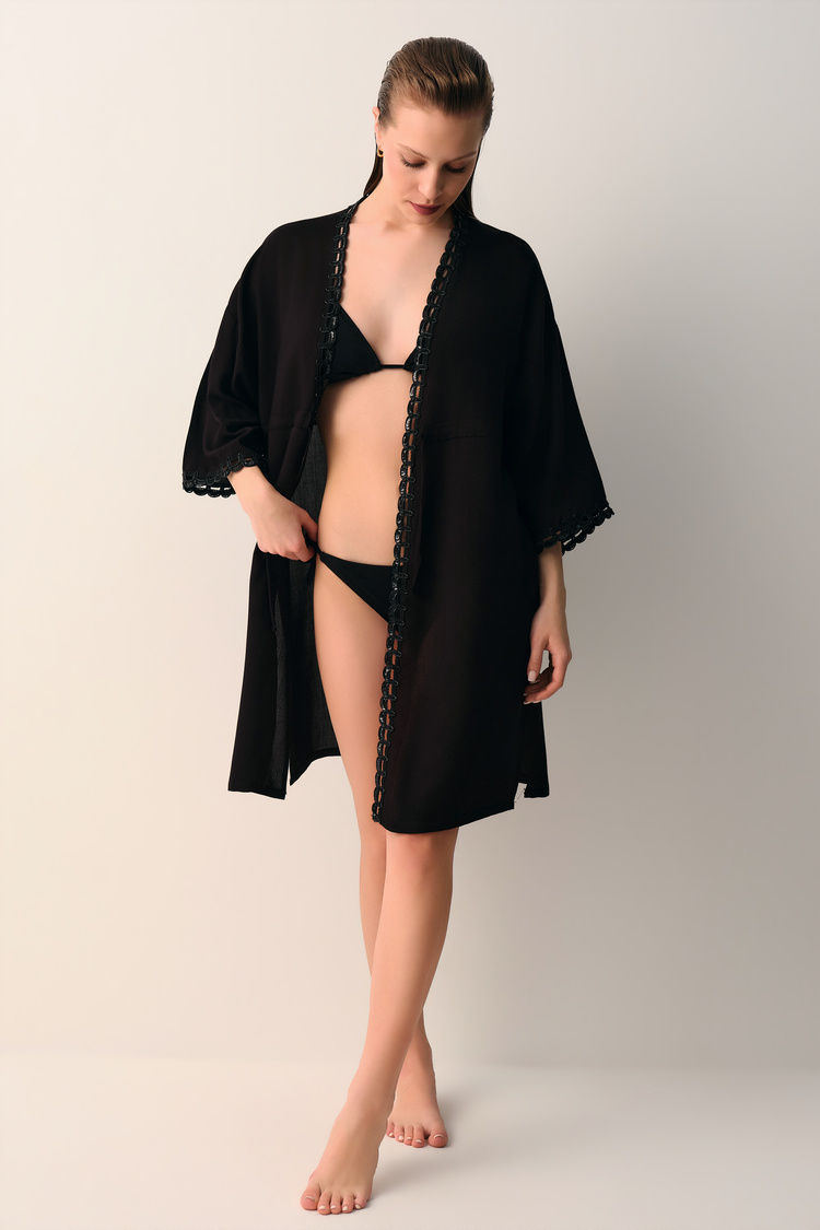 Siyah Diana Kaftan