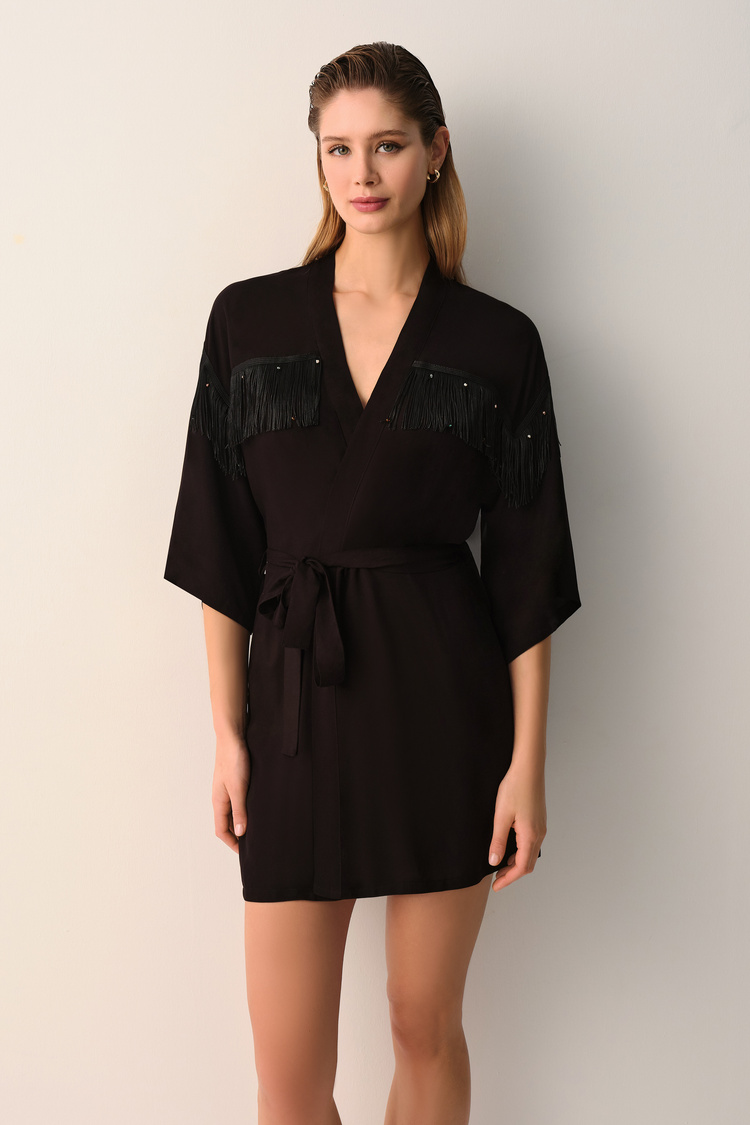 Siyah Cowgirl Kaftan