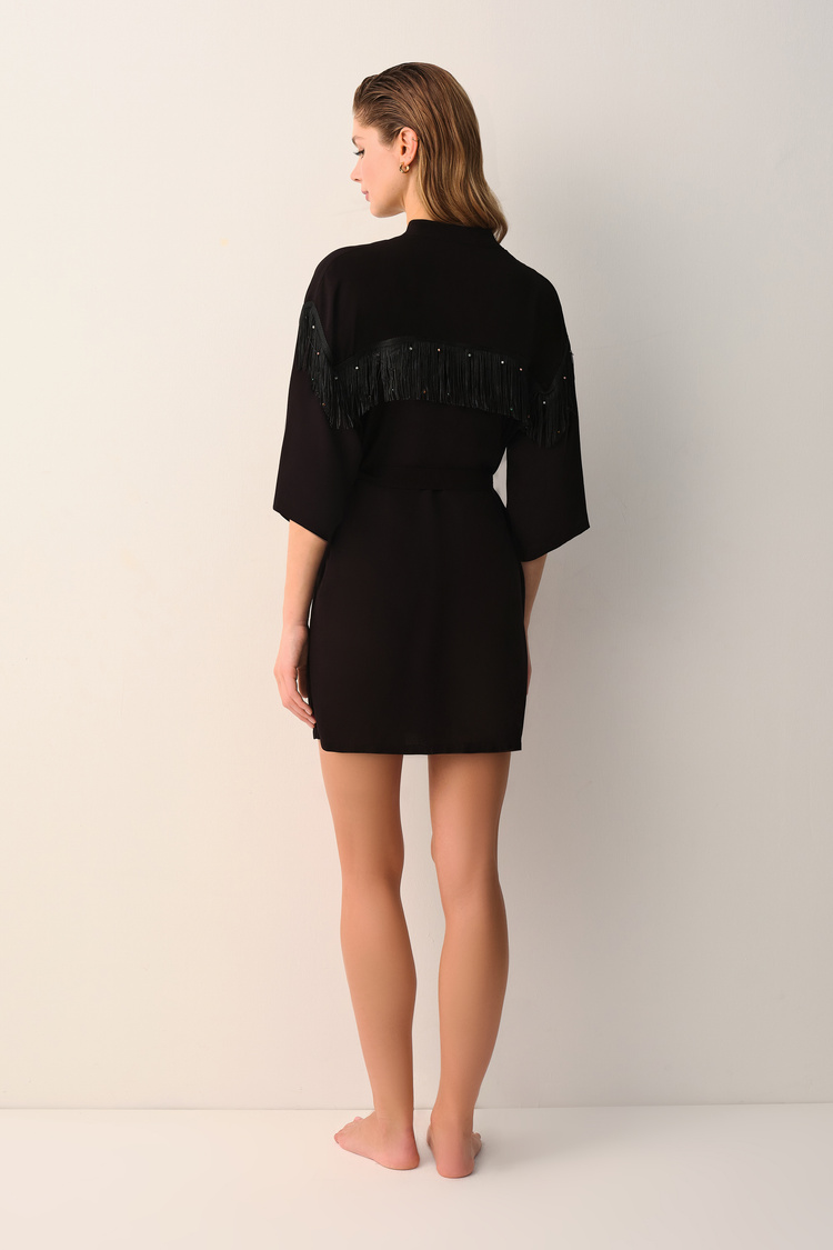 Siyah Cowgirl Kaftan