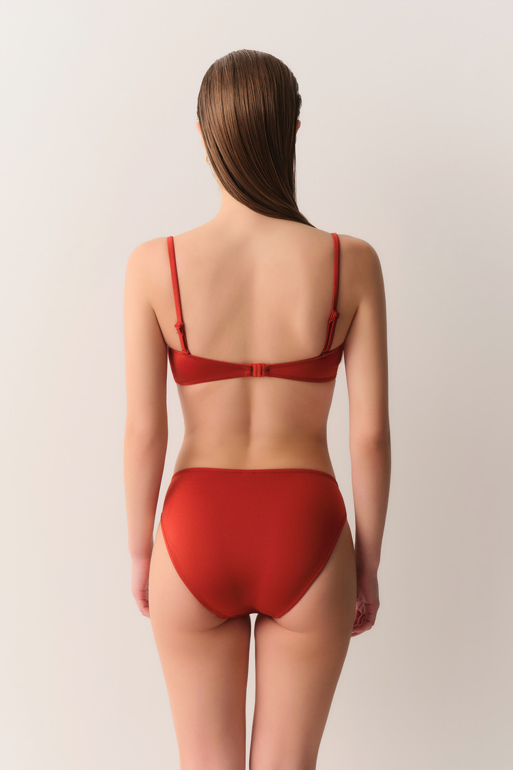 Tarçın Pileli Bikini Alt