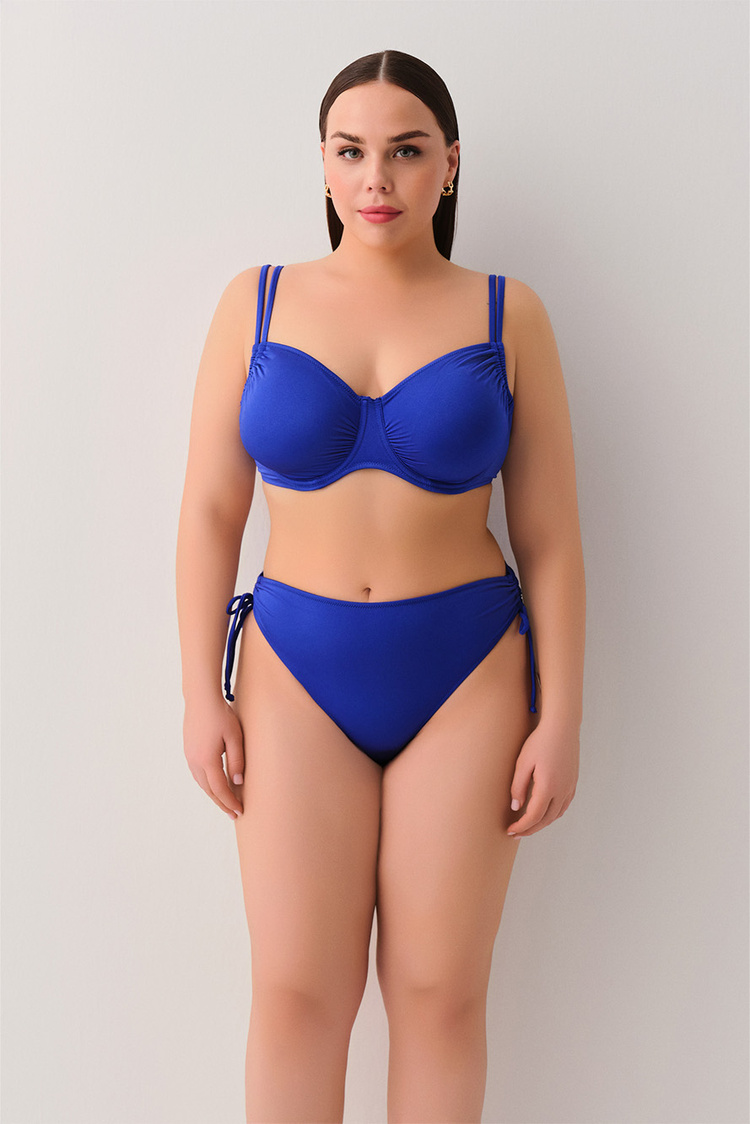 Saks Balenli Körüklü Toparlayıcı Bikini Üst