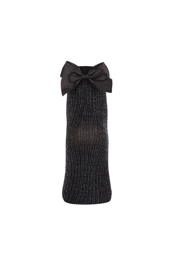 Siyah Lurex Chic Soket Çorap