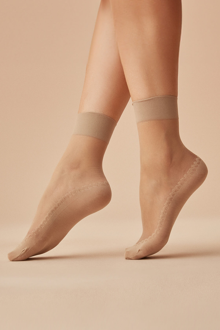 Bambu Transparan Comfort 15 Den Kısa İnce Çorap