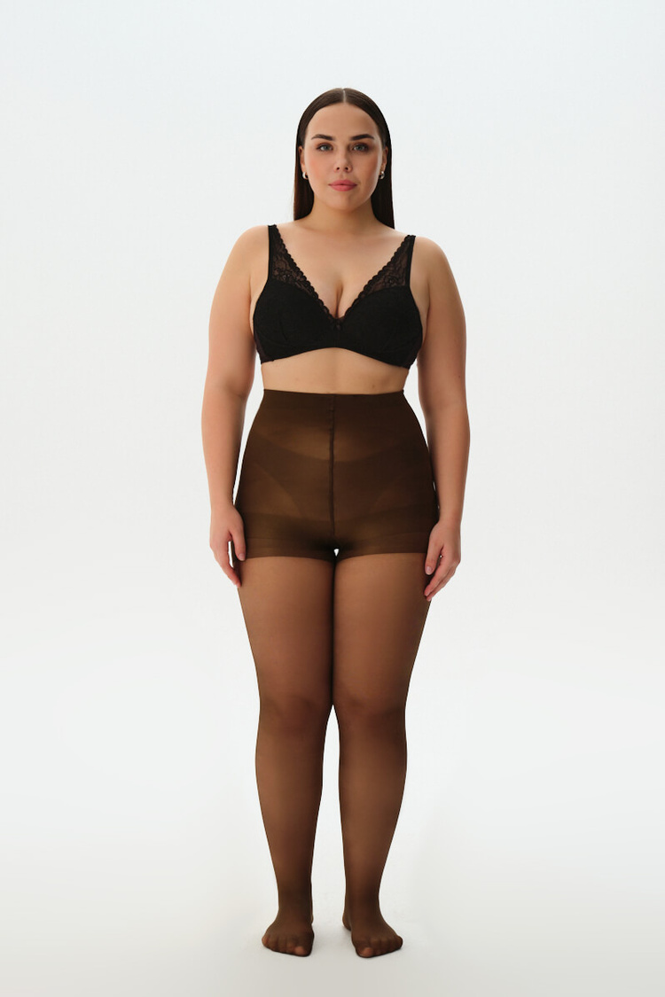 Cappuccino Bodytoners 15 Den Korse Efektli Külotlu Çorap