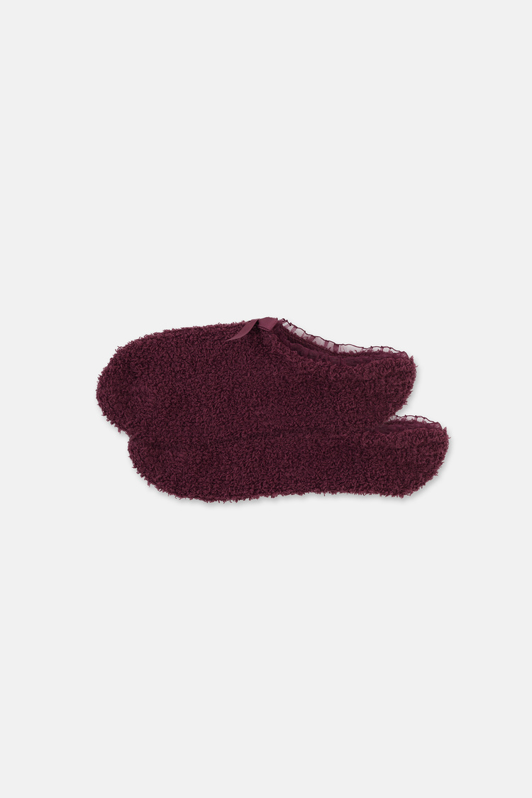 Bordo Mini Sleep Suba Çorap