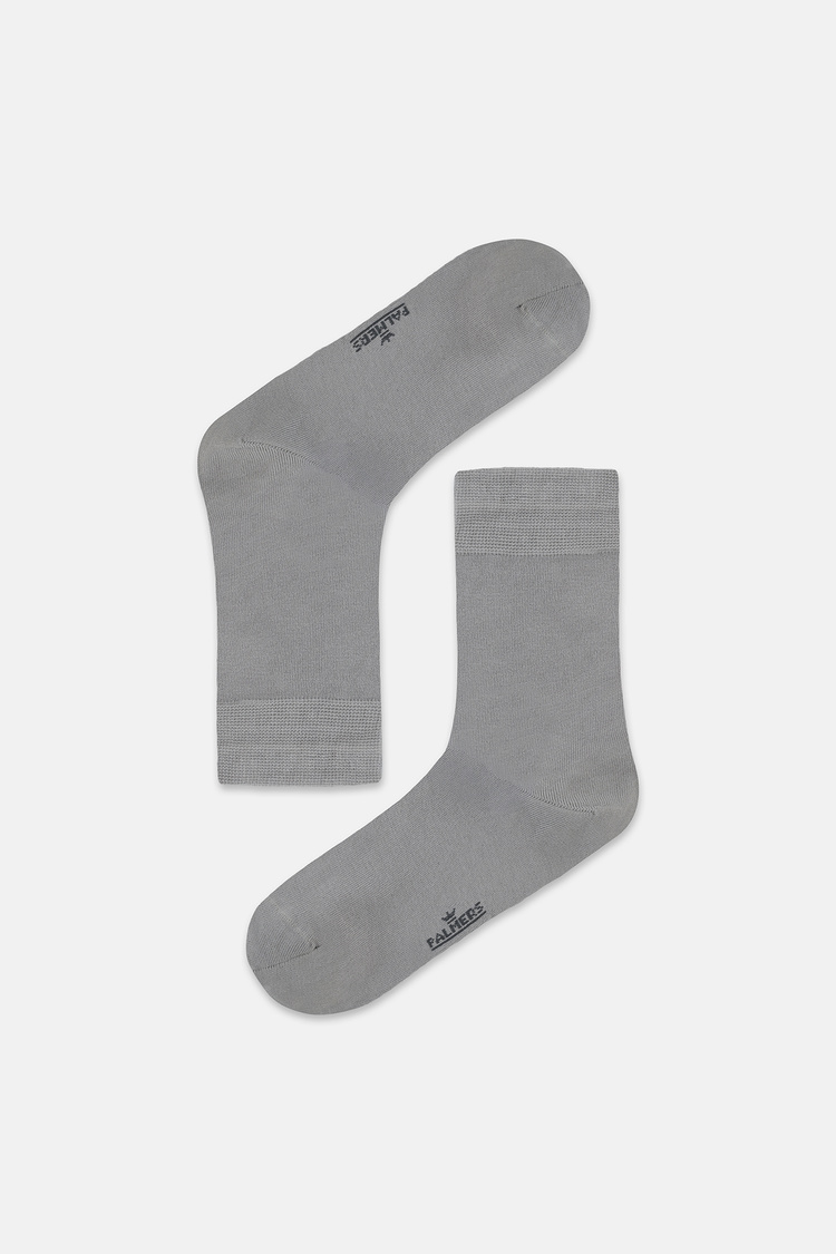 Gri Soft Touch Soket Çorap