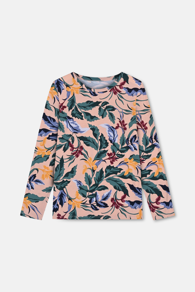 Çiçek Desenli Sleeping Romance Pijama Üstü
