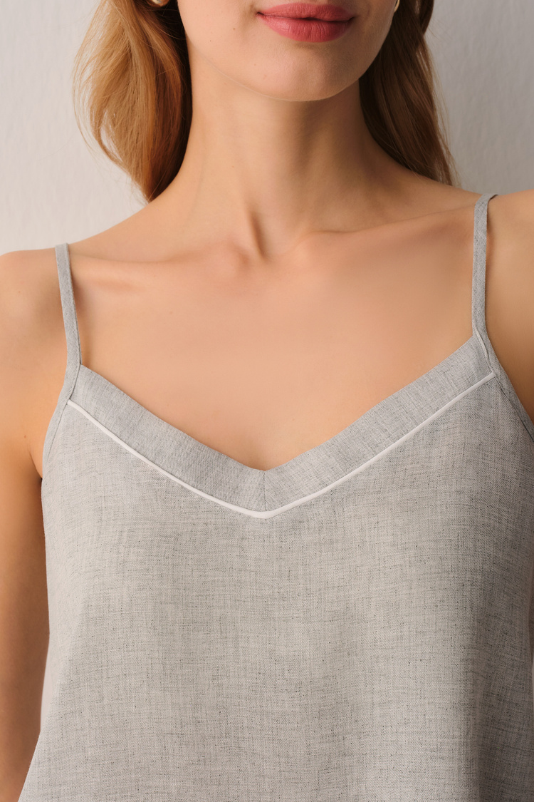 Gri Melanj Ivy Atlet Şort Pijama Takımı