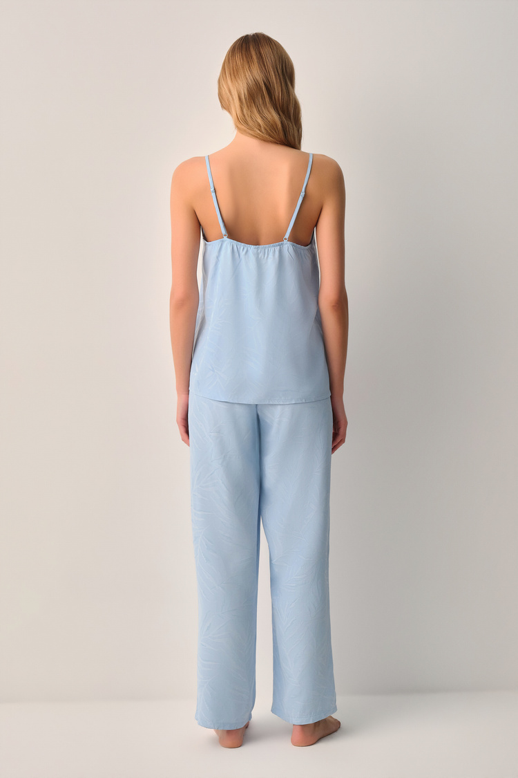 Mavi Petra Atlet Pantolon Pijama Takımı