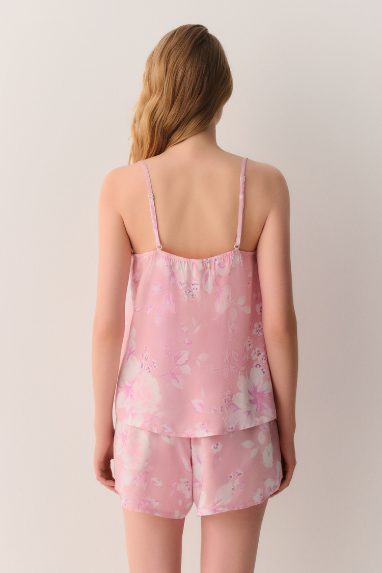 Pembe Ashley Atlet Şort Pijama Takımı
