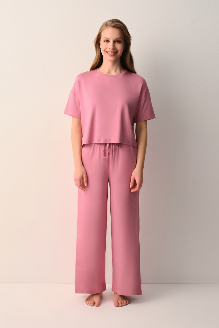 Gül Rengi Beatrix Pijama Takımı
