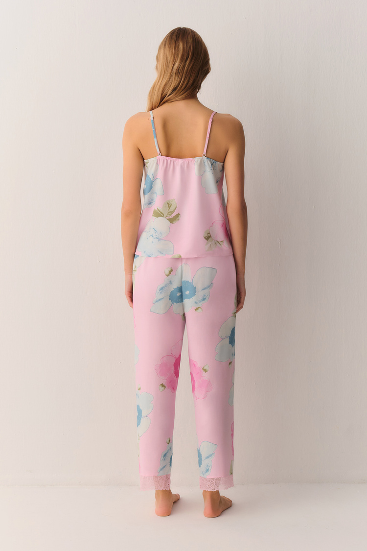Pembe Meloni Atlet Pantolon Pijama Takımı