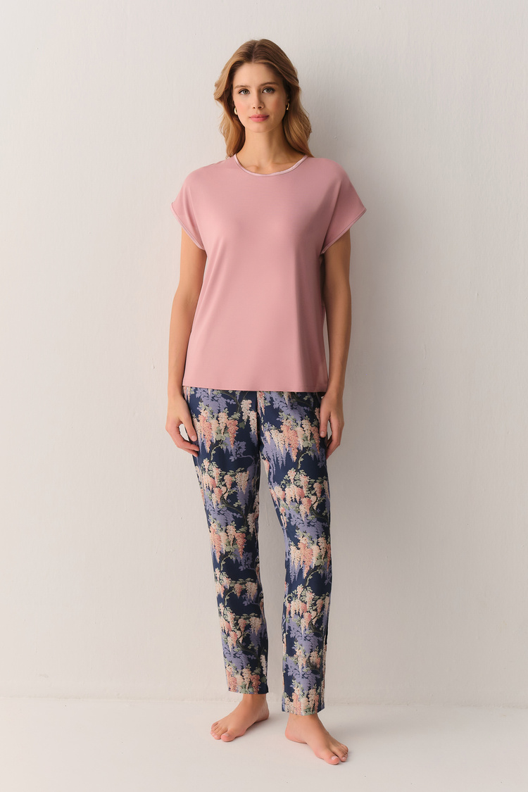 Mavili Garden Pijama Takımı