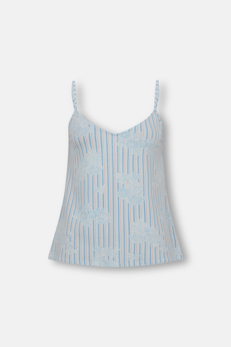 Mavili Lady Atlet Şort Pijama Takımı