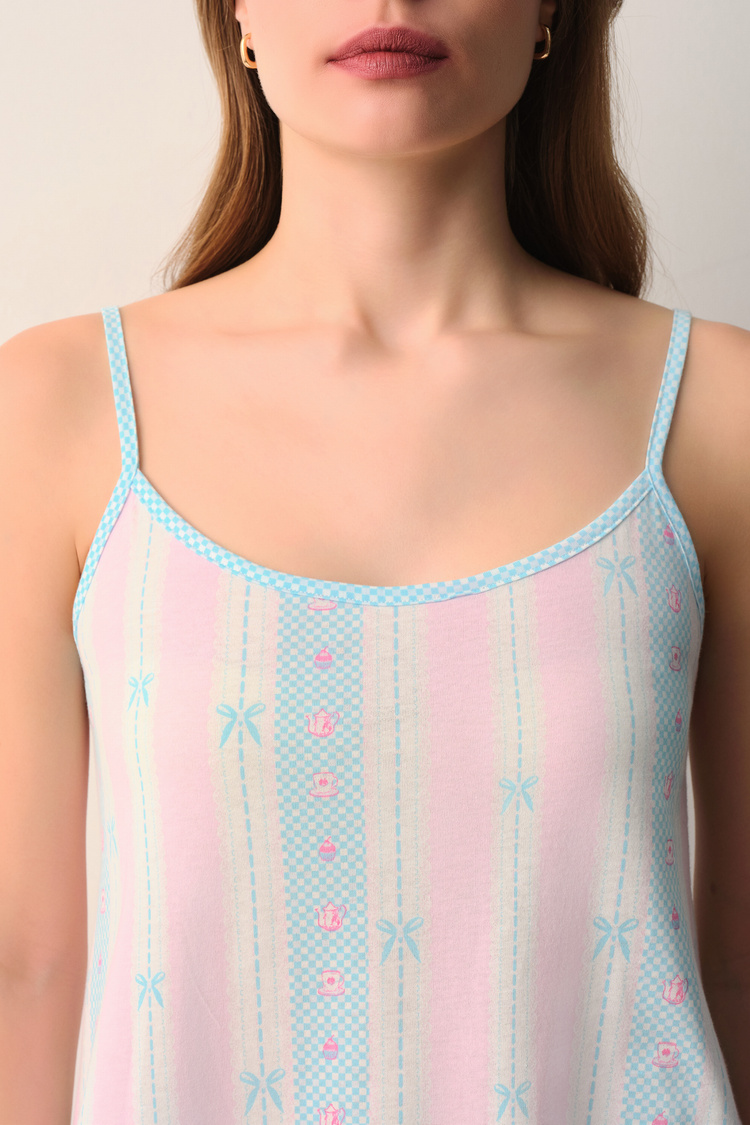 Pembe Briella Pamuklu Atlet Pantolon Pijama Takımı