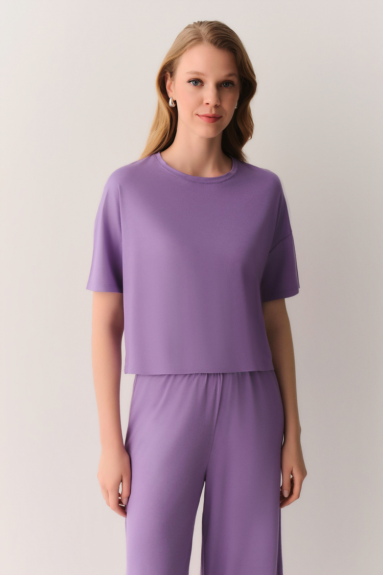 Mor Sandy Pijama Takımı