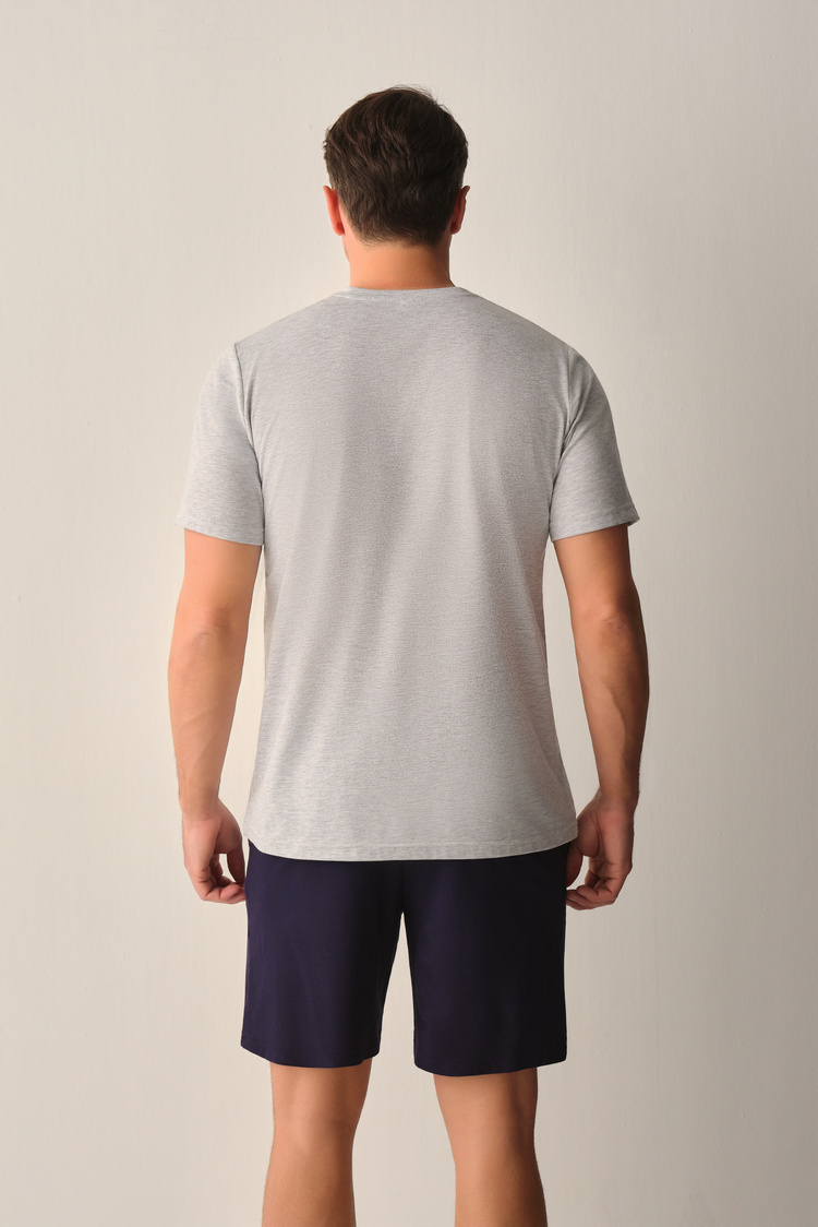 Indigo Wall Erkek Şort Pijama Takımı