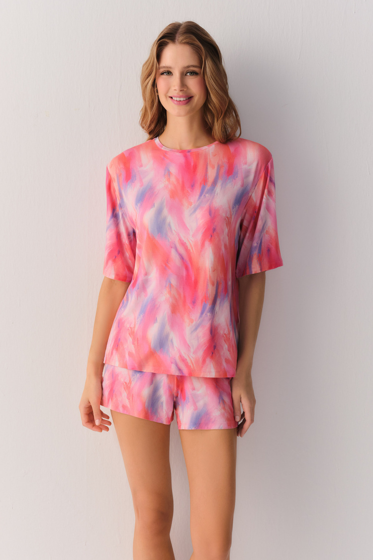 Batik Pink Shadows Şort