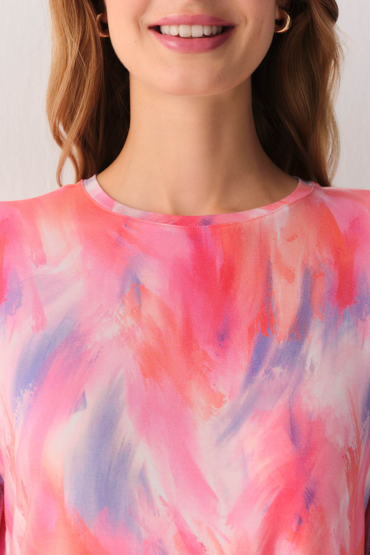 Batik Pink Shadows T-Shirt