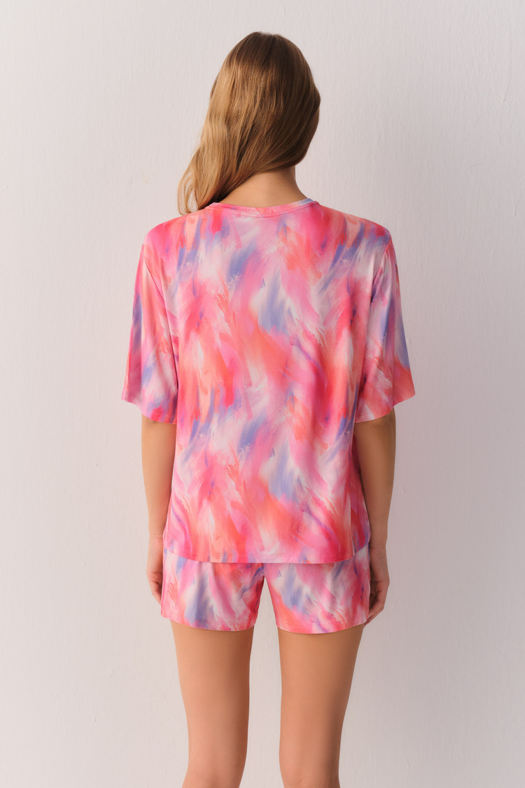 Batik Pink Shadows T-Shirt