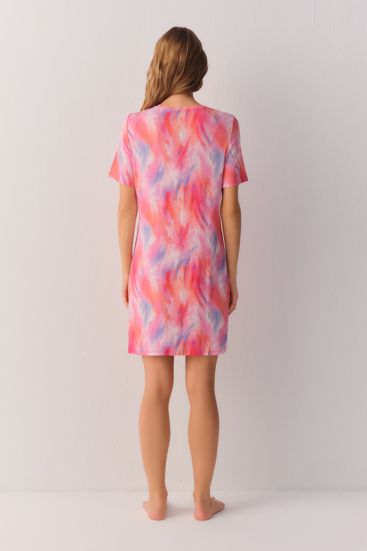 Batik Pink Shadows Günlük Elbise