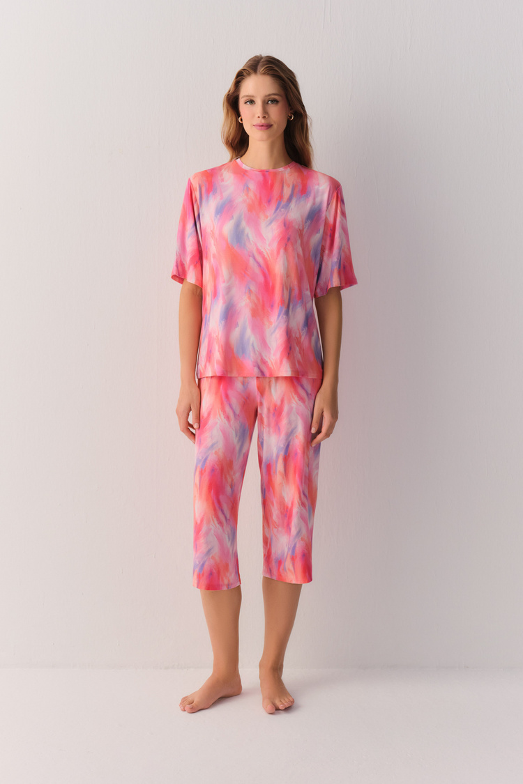 Batik Pink Shadows Kapri