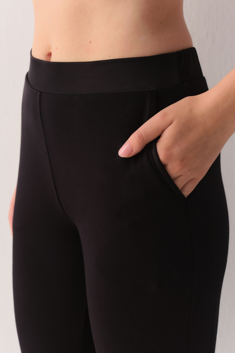Siyah Modal Luxe Pantolon