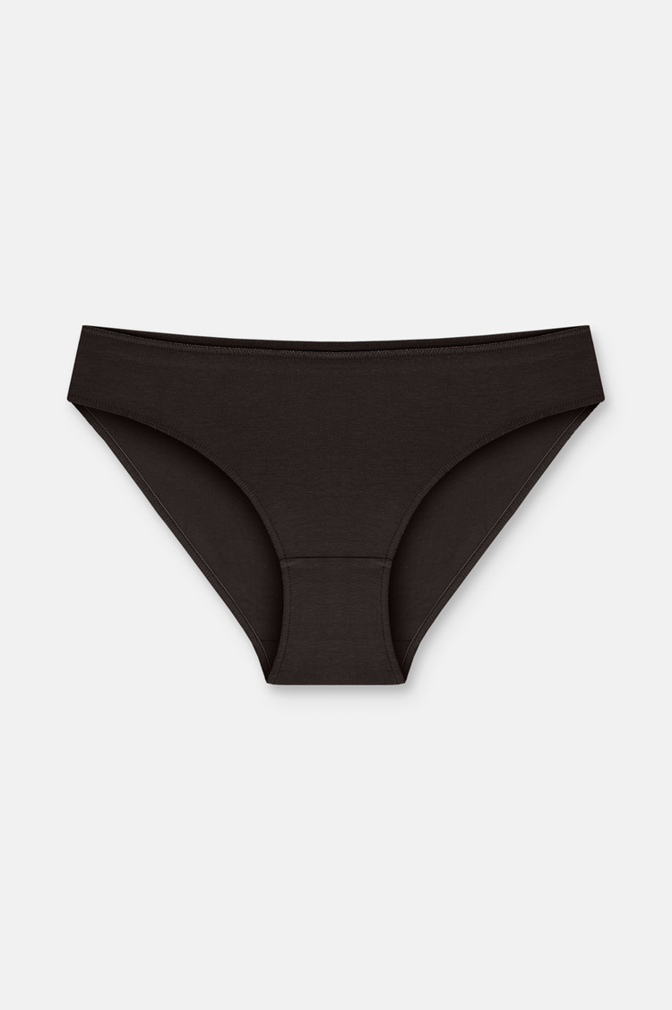 Ten / Kahverengi / Pembe 3'lü Pamuklu Basic Normal Bel Slip Külot