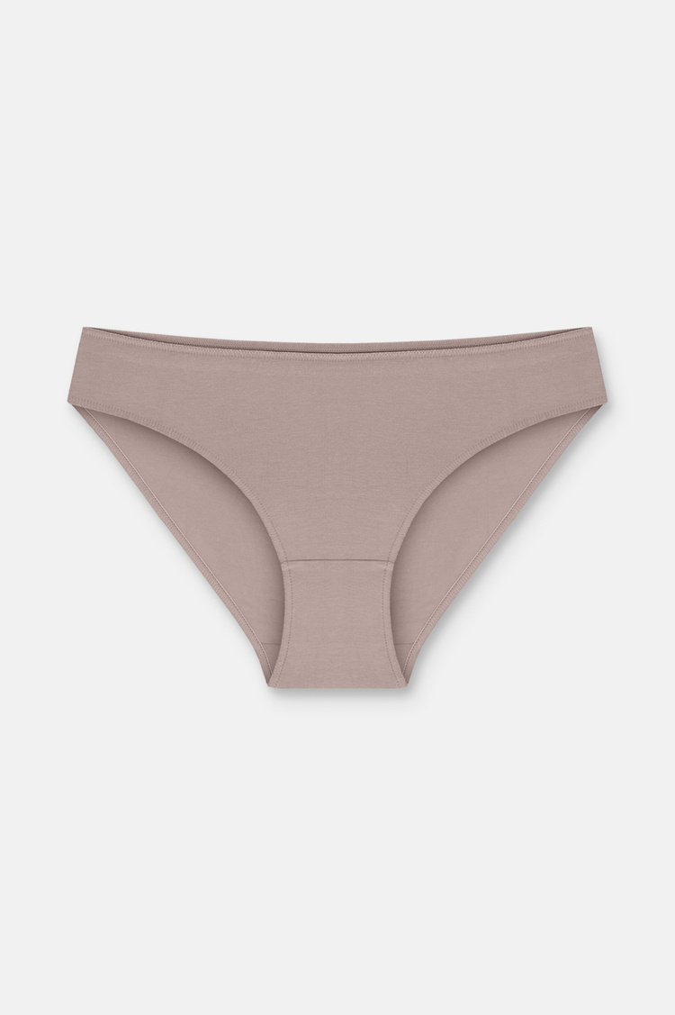 Ecru / Cappucino / Pink 3 P Basic Cotton Slip