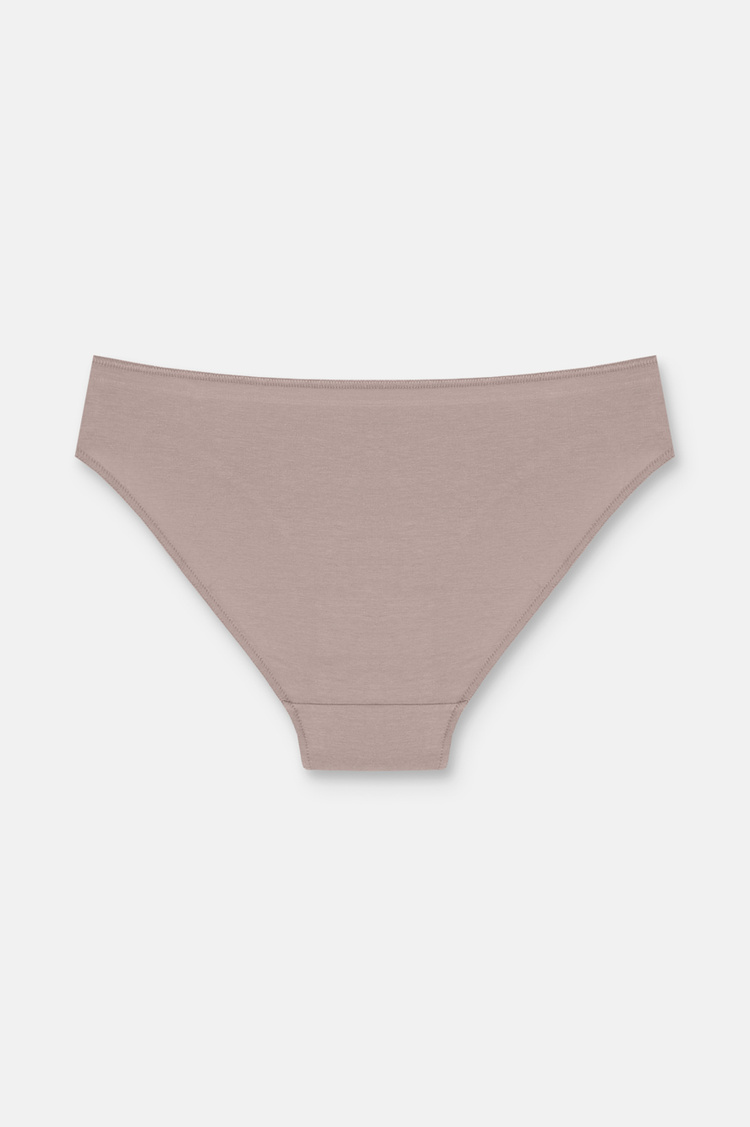 Ecru / Cappucino / Pink 3 P Basic Cotton Slip