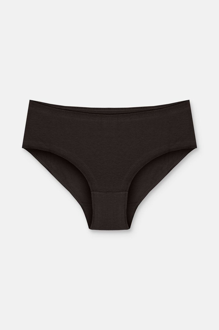 Ten / Kahverengi / Pembe 3'lü Pamuklu Basic Yüksek Bel Slip Külot