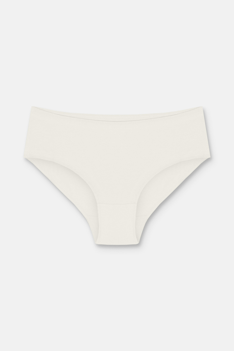 Ecru / Cappucino / Pink 3 P Basic Cotton High Waist Slip