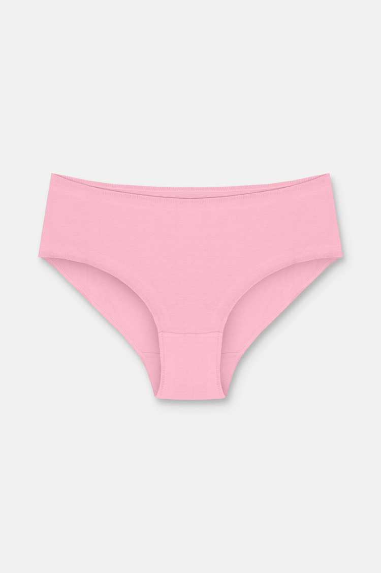Ecru / Cappucino / Pink 3 P Basic Cotton High Waist Slip