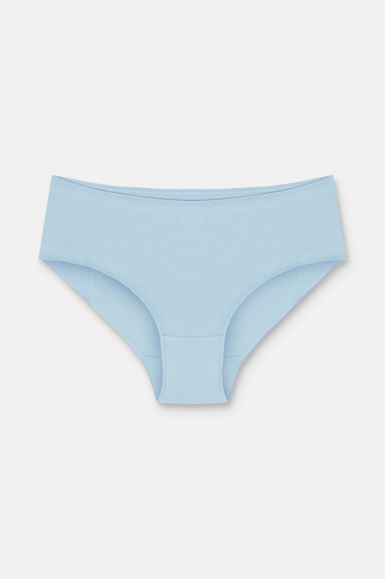 Lila / Lacivert / Mavi 3'lü Pamuklu Basic Yüksek Bel Slip Külot