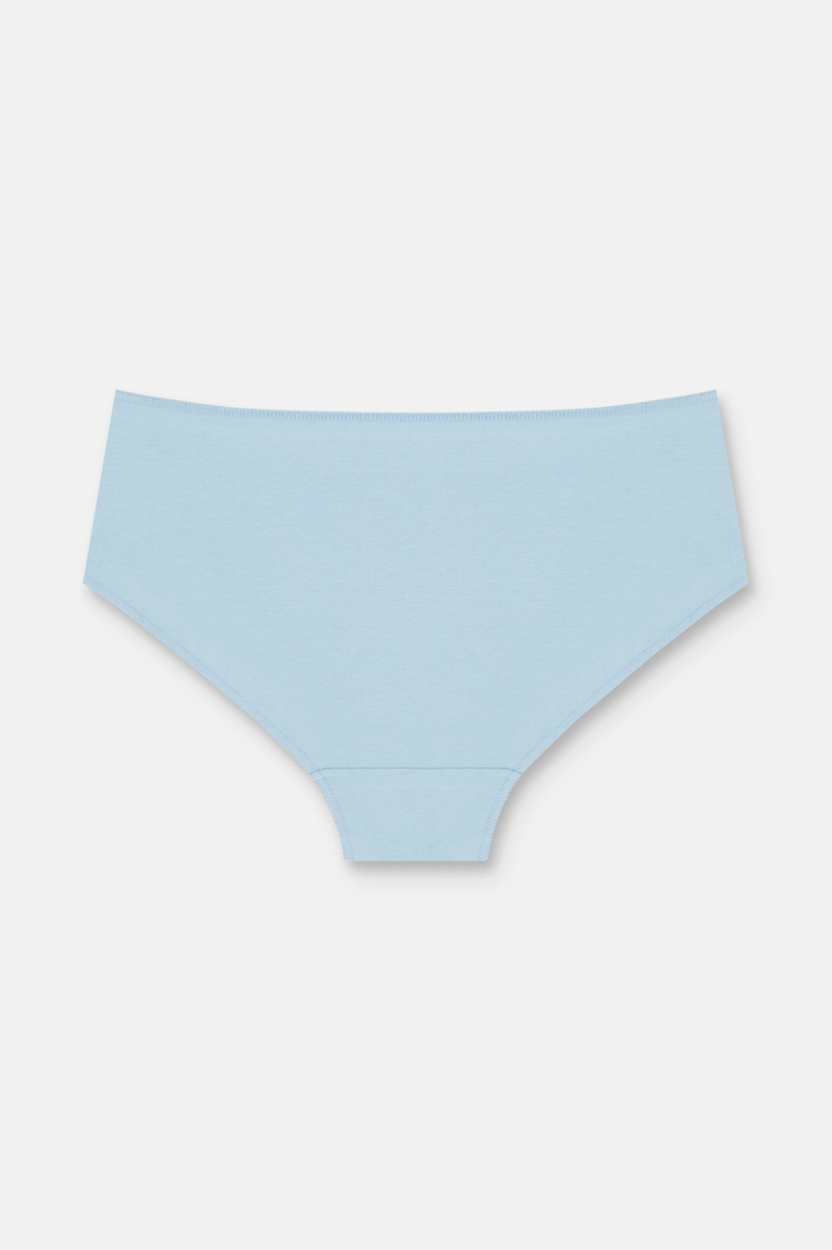 Lila / Lacivert / Mavi 3'lü Pamuklu Basic Yüksek Bel Slip Külot