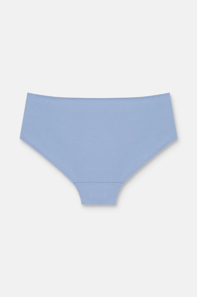 Lila / Lacivert / Mavi 3'lü Pamuklu Basic Yüksek Bel Slip Külot