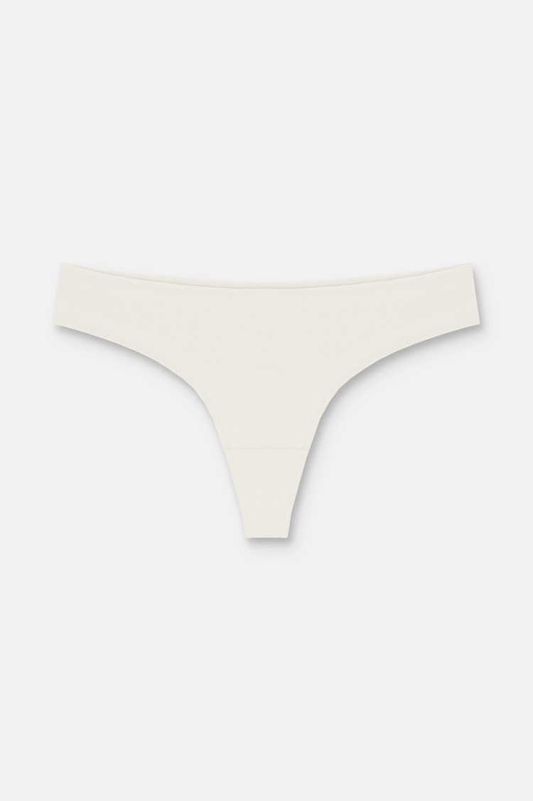 Ecru / Cappucino / Pink 3 P Basic Cotton Brazilian String