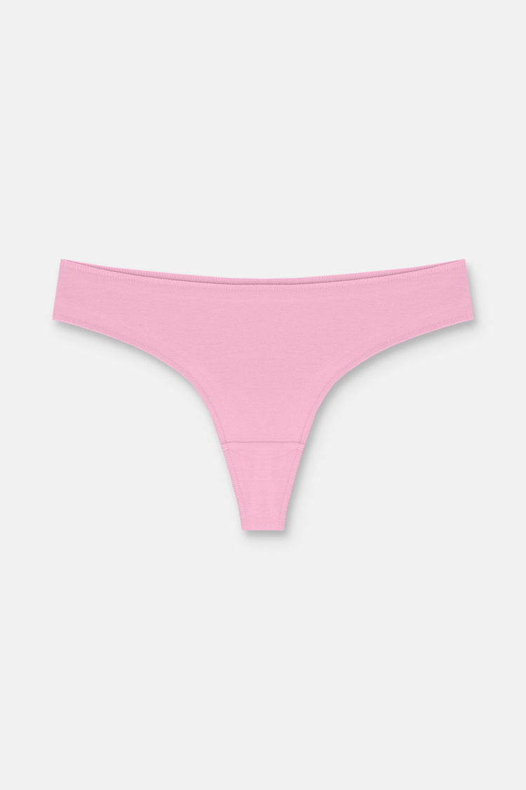 Ecru / Cappucino / Pink 3 P Basic Cotton Brazilian String