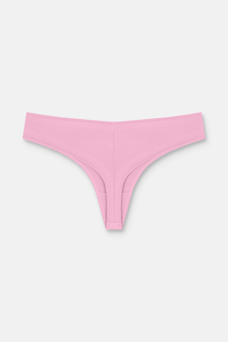 Ecru / Cappucino / Pink 3 P Basic Cotton Brazilian String