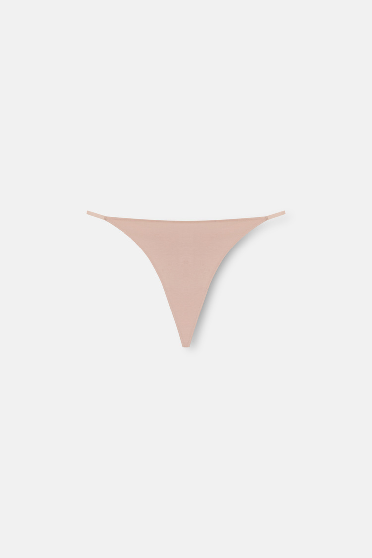 Nude / Brown / Pink 3 P Cotton G-String