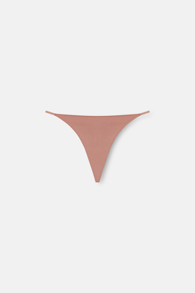 Nude / Brown / Pink 3 P Cotton G-String