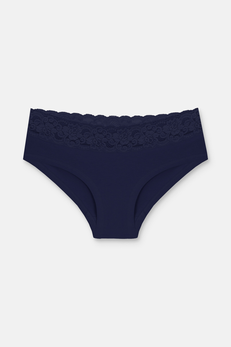 Lilac / indigo / Stone 3 P Cotton Brazilian Short