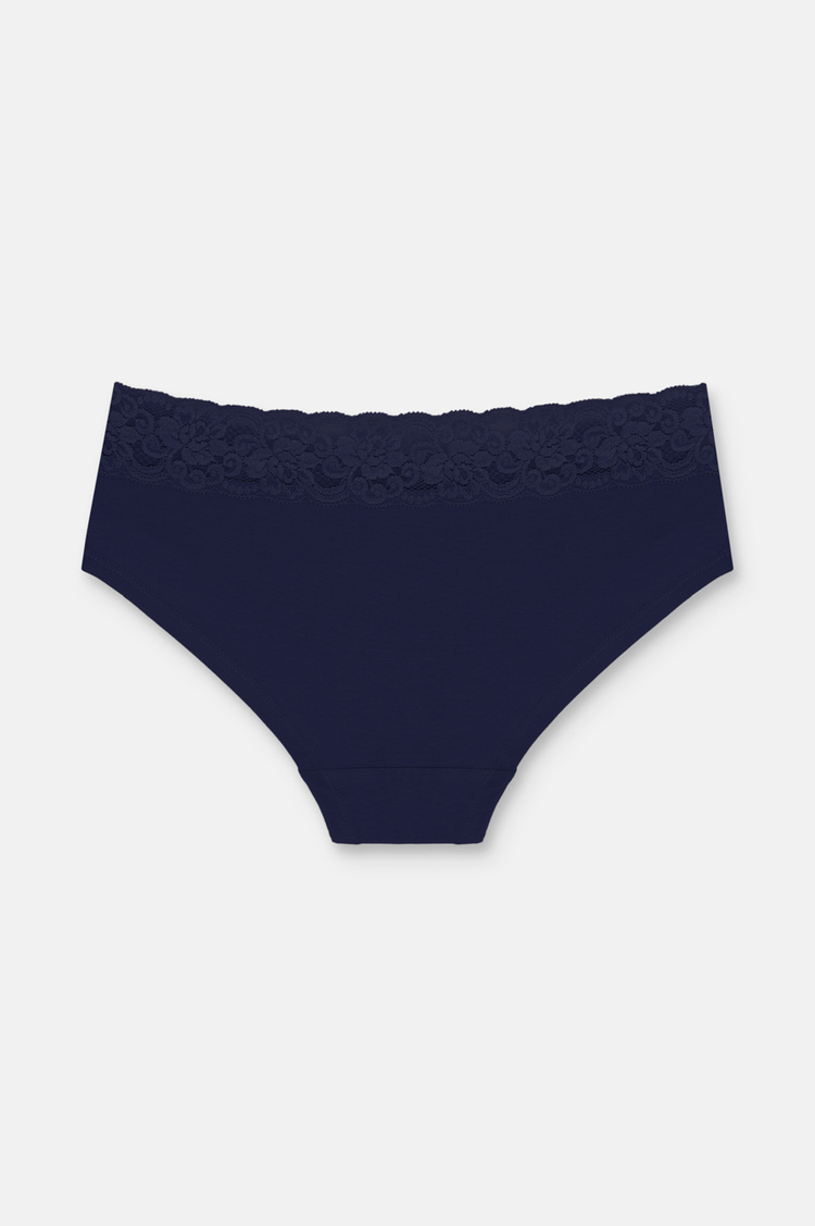 Lilac / indigo / Stone 3 P Cotton Brazilian Short